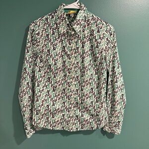 Paul & Joe Logo Print Shirt in Green and Black
